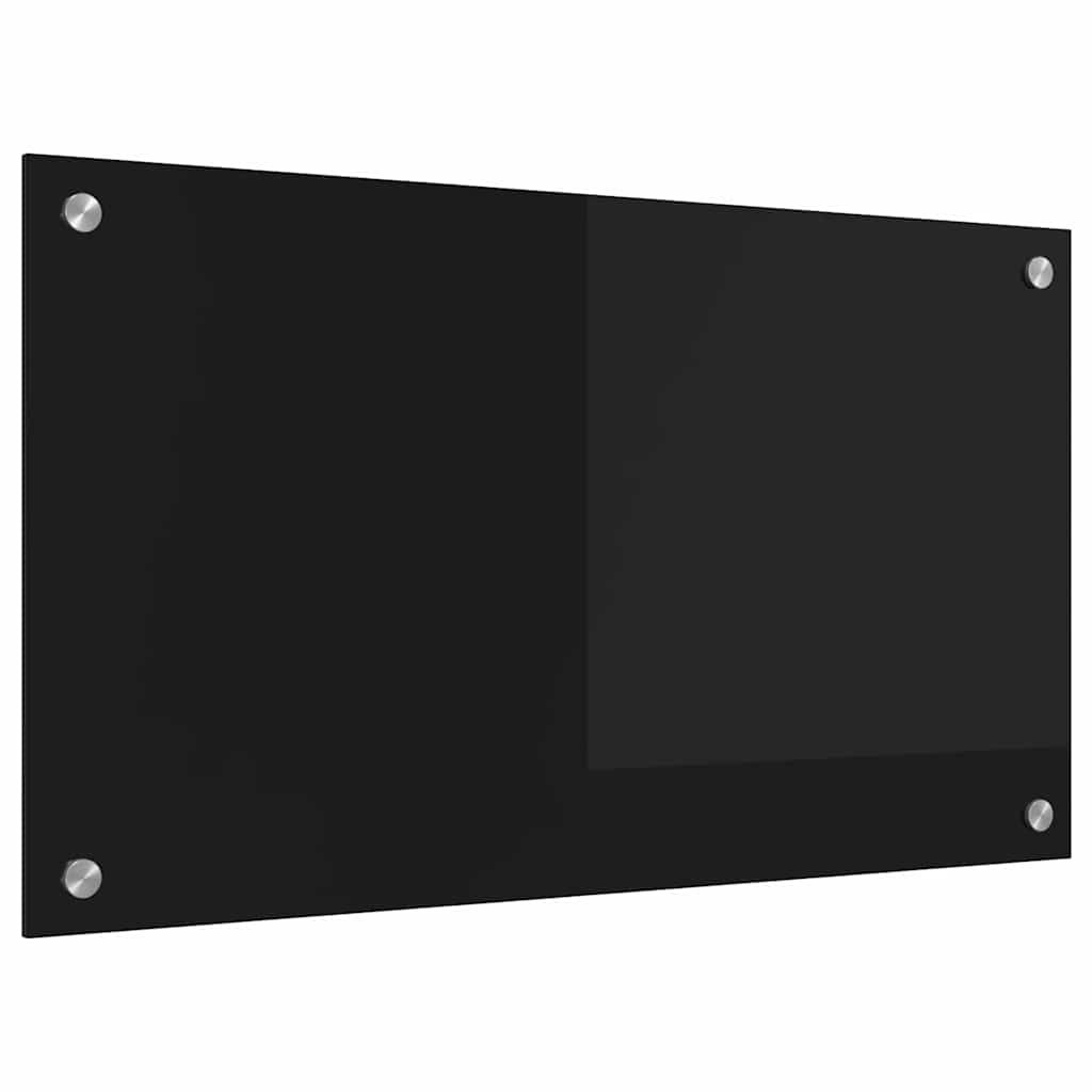Vidaxx pared trasera de cocina negro 70 x 40 cm vidrio templado