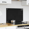 VidaXL pared trasera de cocina negro 70 x 50 cm vidrio templado