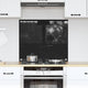 Vidaxx pared trasera de cocina negro 70 x 60 cm vidrio templado
