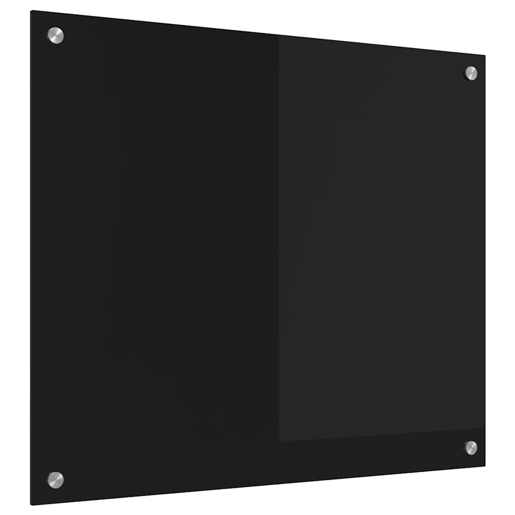 Vidaxx pared trasera de cocina negro 70 x 60 cm vidrio templado
