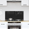 VidaXL pared trasera de cocina negro 80 x 40 cm vidrio templado