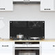 VidaXL pared trasera de cocina negro 80 x 40 cm vidrio templado