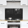 Vidaxx pared trasera de cocina negro 80 x 50 cm vidrio templado