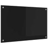 Vidaxx pared trasera de cocina negro 80 x 50 cm vidrio templado