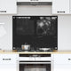 Vidaxx pared trasera de cocina negro 80 x 60 cm vidrio templado