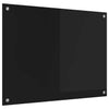 Vidaxx pared trasera de cocina negro 80 x 60 cm vidrio templado
