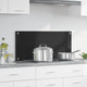 VidaXL pared trasera de cocina negro 90 x 40 cm vidrio templado