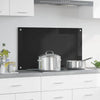 Vidaxx pared trasera de cocina negro 90 x 50 cm vidrio templado