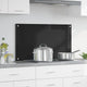 Vidaxx pared trasera de cocina negro 90 x 50 cm vidrio templado