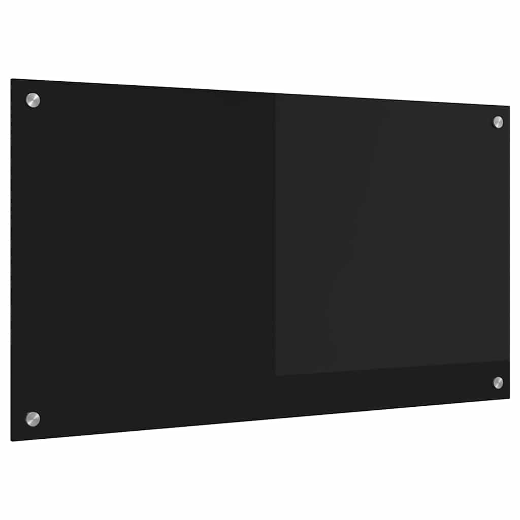 Vidaxx pared trasera de cocina negro 90 x 50 cm vidrio templado