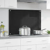 Vidaxx pared trasera de cocina negro 90 x 60 cm vidrio templado
