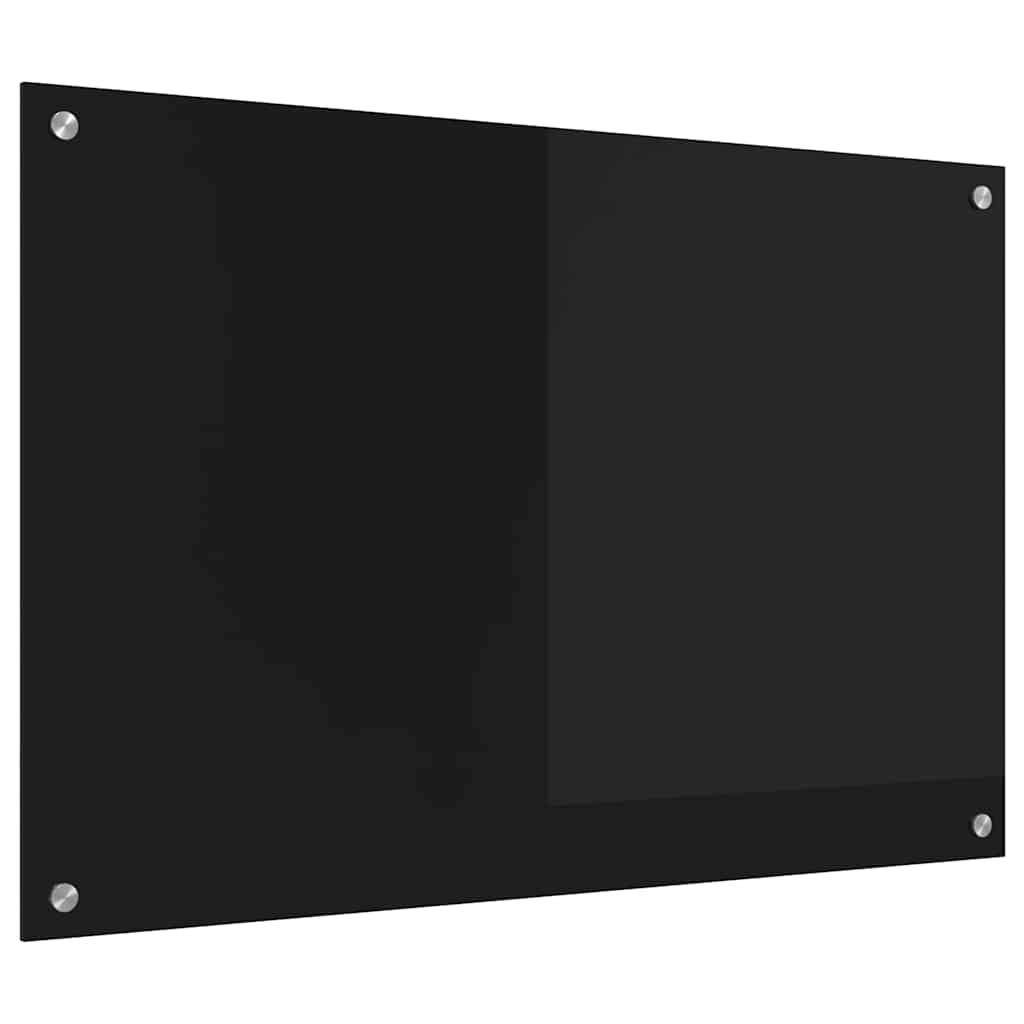 Vidaxx pared trasera de cocina negro 90 x 60 cm vidrio templado
