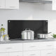 Vidaxx pared trasera de cocina negro 100 x 40 cm vidrio templado