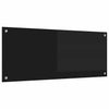 Vidaxx pared trasera de cocina negro 100 x 40 cm vidrio templado