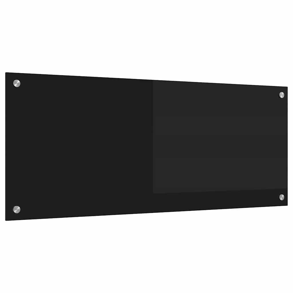 Vidaxx pared trasera de cocina negro 100 x 40 cm vidrio templado
