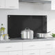 Vidaxx pared trasera de cocina negro 100 x 50 cm vidrio templado