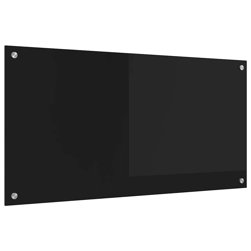 Vidaxx pared trasera de cocina negro 100 x 50 cm vidrio templado