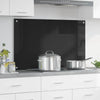 Vidaxx pared trasera de cocina negro 100 x 60 cm vidrio templado