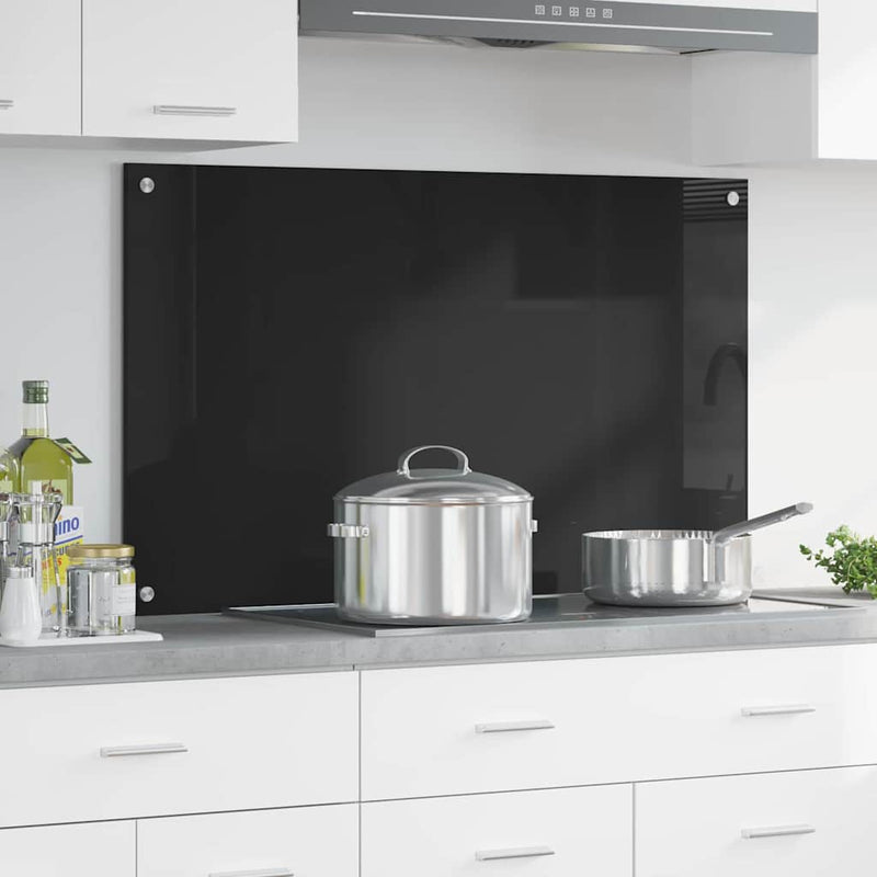 Vidaxx pared trasera de cocina negro 100 x 60 cm vidrio templado