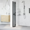 Parete doccia walk-in Vidaxx nera 90 x 6,5 x 190 cm