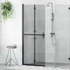 Parete doccia walk-in Vidaxx nera 90 x 6,5 x 190 cm