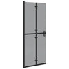 Vidaxl inloopdouchewand zwart 90 x 6.5 x 190 cm