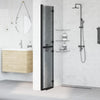 Parete doccia walk-in Vidaxx nera 90 x 6,5 x 190 cm