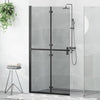 Parete doccia walk-in Vidaxx nera 90 x 6,5 x 190 cm