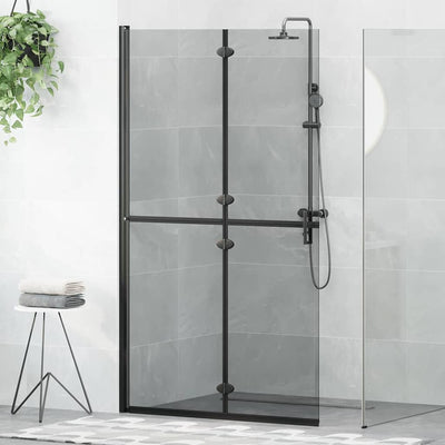 Parete doccia walk-in Vidaxx nera 90 x 6,5 x 190 cm