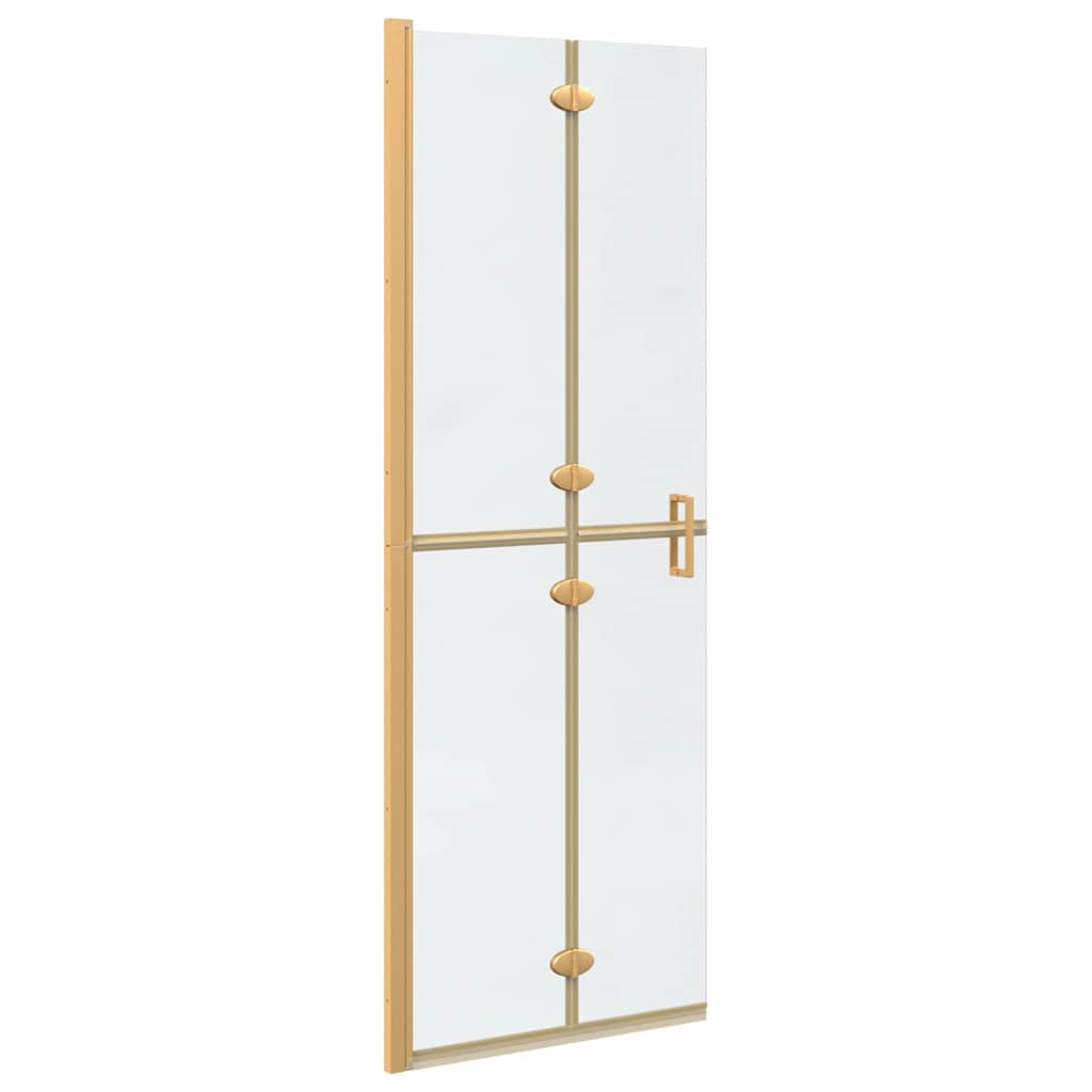 Vidaxl inloopdouchewand goud 90 x 6.5 x 190 cm