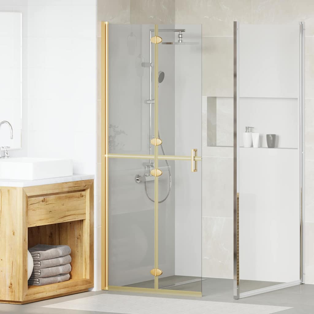 Vidaxx mampara de ducha sin cita previa oro 90 x 6,5 x 190 cm
