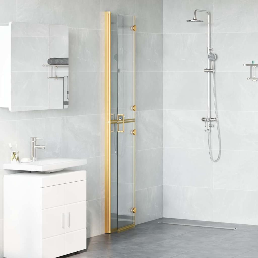 Vidaxx mampara de ducha sin cita previa oro 90 x 6,5 x 190 cm