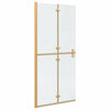 Vidaxl inloopdouchewand goud 90 x 6.5 x 190 cm