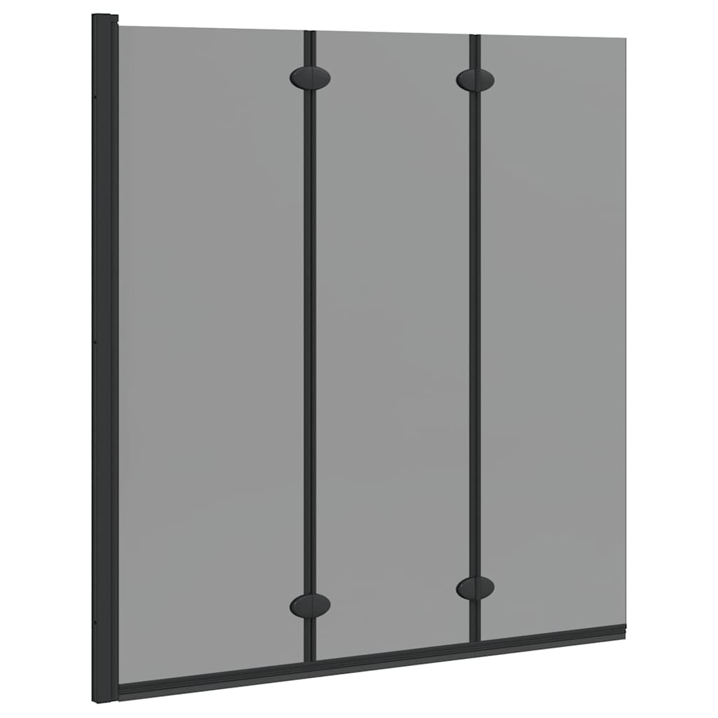 Cabina doccia Vidaxx nera 130 x 138 cm vetro ESG e alluminio