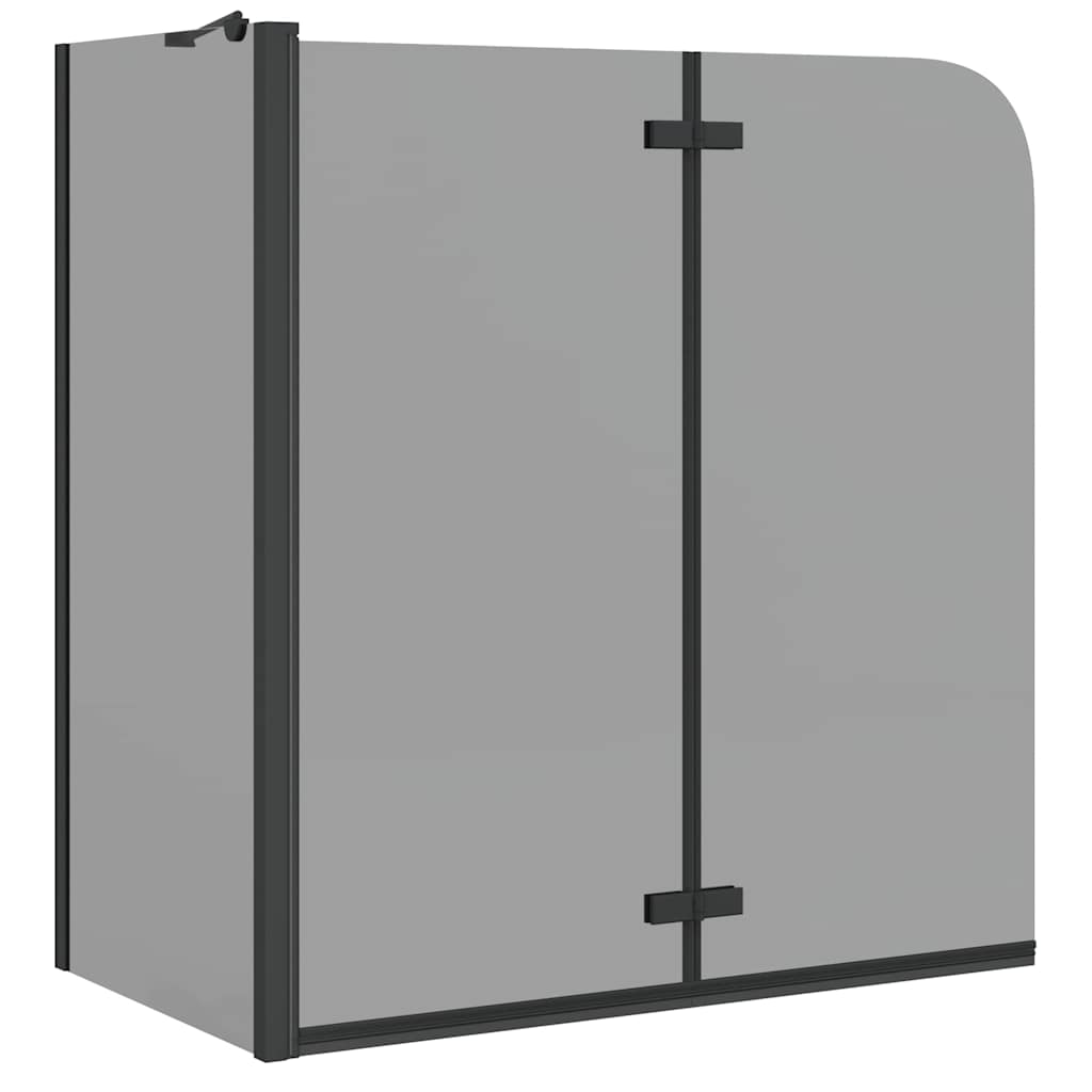 Cabina doccia Vidaxx nera 120 x 68 x 130 cm vetro ESG e alluminio