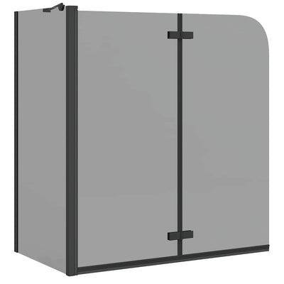 Mampara de ducha Vidaxx negra 120 x 68 x 130 cm vidrio ESG y aluminio