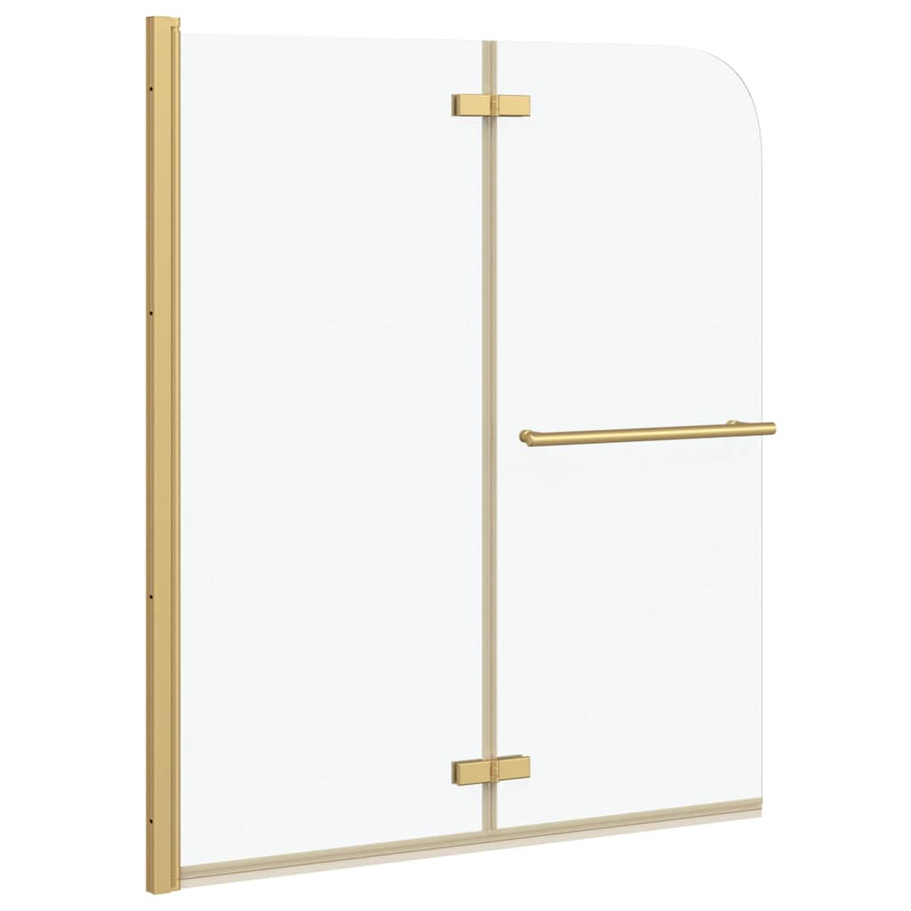 Cabina doccia Vidaxl oro 120 x 140 cm vetro ESG e alluminio