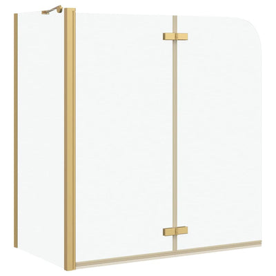Mampara de ducha Vidaxx oro 120 x 68 x 130 cm vidrio ESG y aluminio