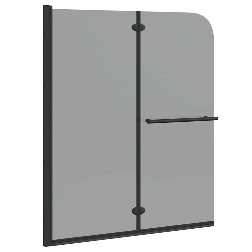 Cabina doccia Vidaxx nera 95 x 140 cm vetro ESG e alluminio