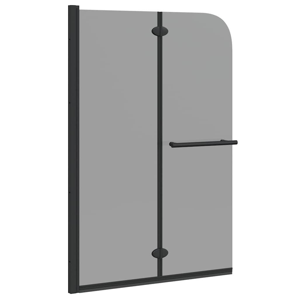 Cabina doccia Vidaxx nera 120 x 140 cm vetro ESG e alluminio
