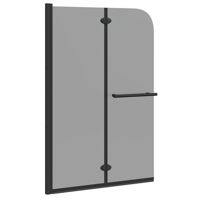 Mampara de ducha Vidaxx negra 120 x 140 cm vidrio ESG y aluminio