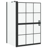 Parete doccia per vasca VidaXL nera e trasparente 116 x 68 x 128 cm
