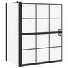 Parete doccia per vasca VidaXL nera e trasparente 116 x 68 x 128 cm