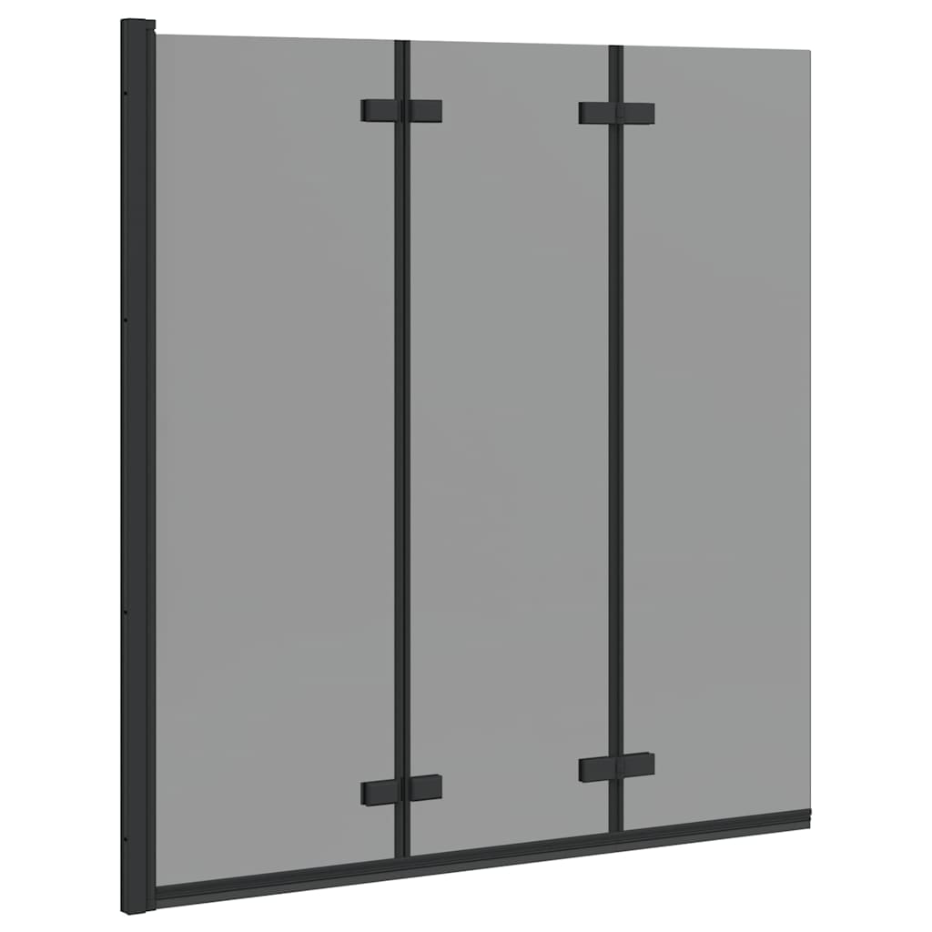 Cabina doccia Vidaxx nera 130 x 138 cm vetro ESG e alluminio