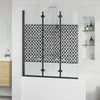 Cabina doccia Vidaxx vetro temperato nero e trasparente 130 x 130 cm