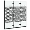 Cabina doccia Vidaxx vetro temperato nero e trasparente 130 x 130 cm
