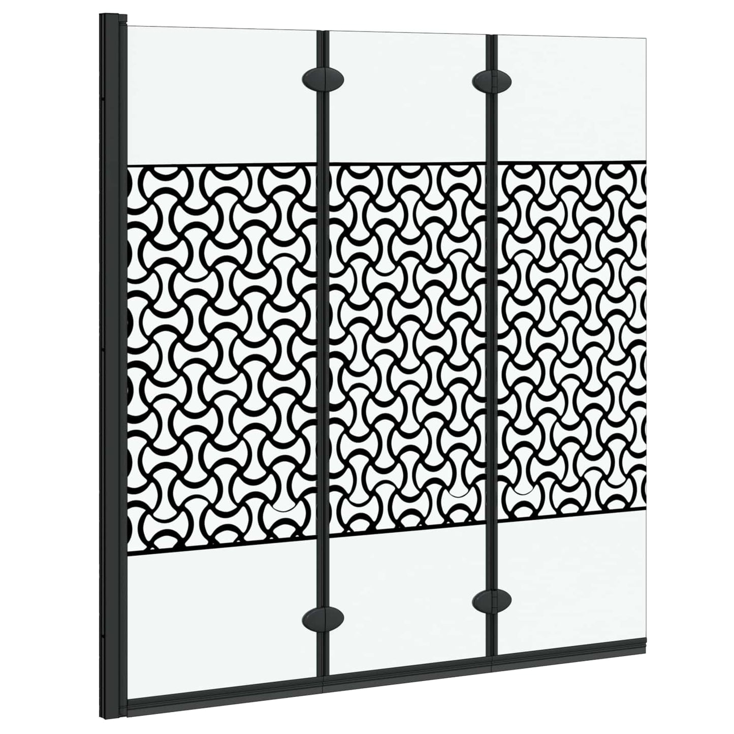 Cabina doccia Vidaxx vetro temperato nero e trasparente 130 x 130 cm