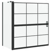 Vidaxl bad douchescreen zwart en transparant 116 x 68 x 128 cm