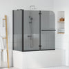Cabina doccia bifold Vidaxx trasparente scuro 120 x 67 x 129 cm