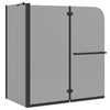 Cabina doccia bifold Vidaxx trasparente scuro 120 x 67 x 129 cm